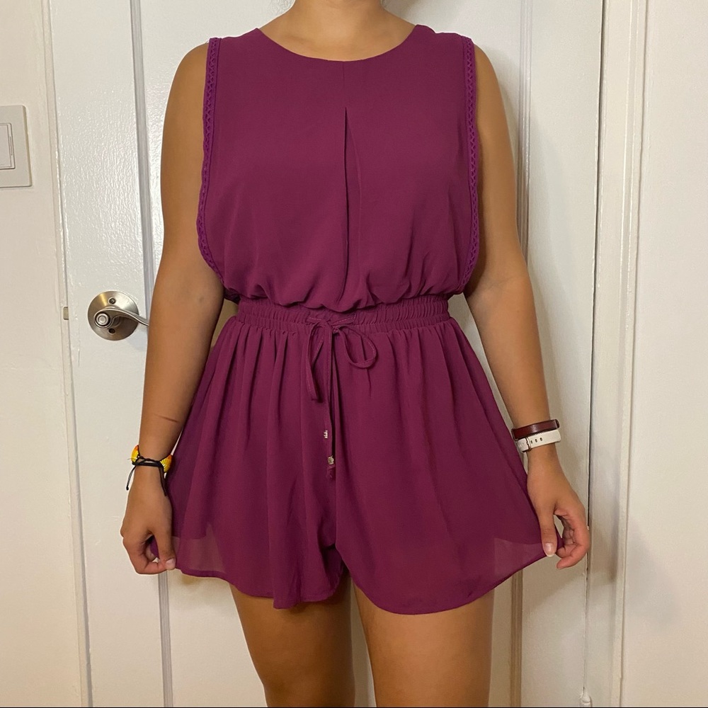 She + Sky NWOT Purple romper